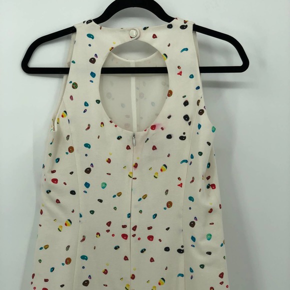 Akris Punto Boulder Print Flounce Hem Dress Cotton Size 6 Retail $1,190 - Picture 8 of 15